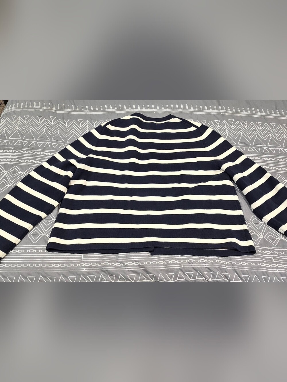 Boden Holly Knitted Striped Cropped Jacket Size 14 - Picture 6 of 7